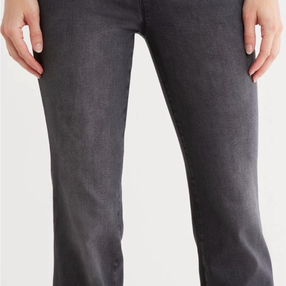 Good American Charcoal Flare Jeans